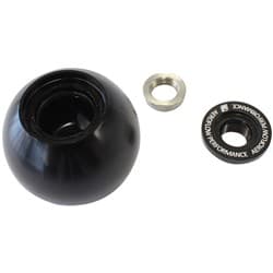 BARE BLACK SHIFTER GEAR KNOB NO INSERT NO BUTTON 1/2"-20
