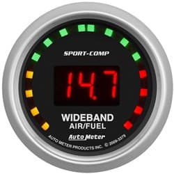 SPORT-COMP 2-1/16" AIR/FUEL WIDEBAND, LED & DIGITAL AUTO METER - 3379