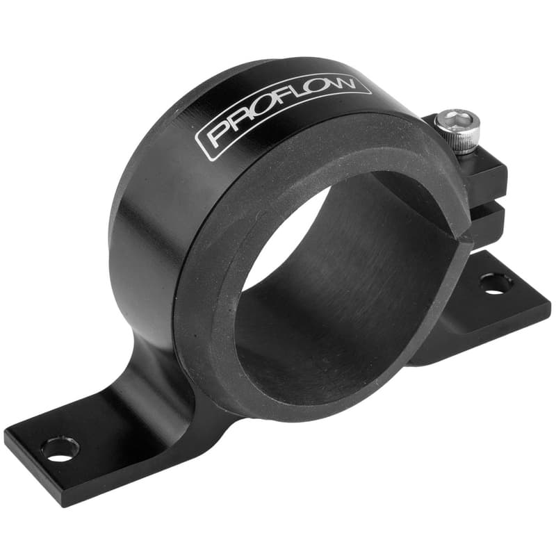 Proflow Fuel Pump Single Mount, Bosch 044 Style Bracket, Black, Each